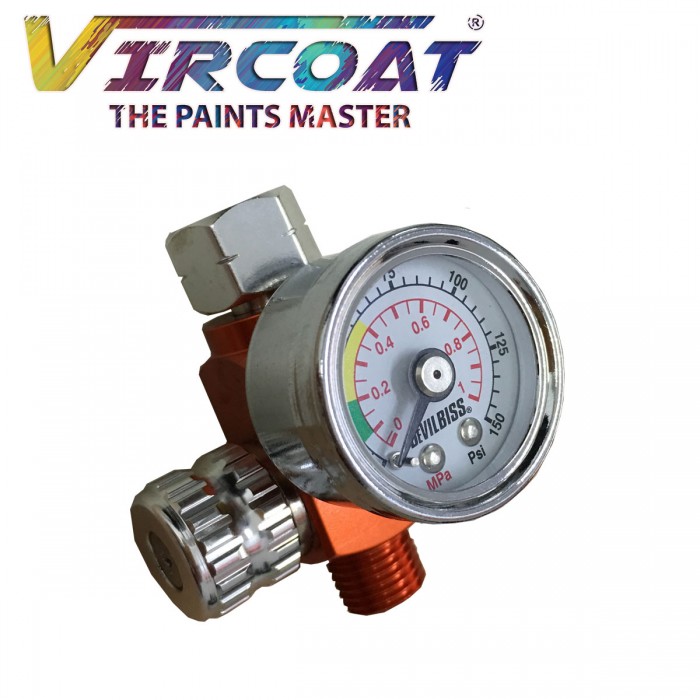 Devilbiss Spray Gun Air Adjusting Valve with Gauge HAV503B