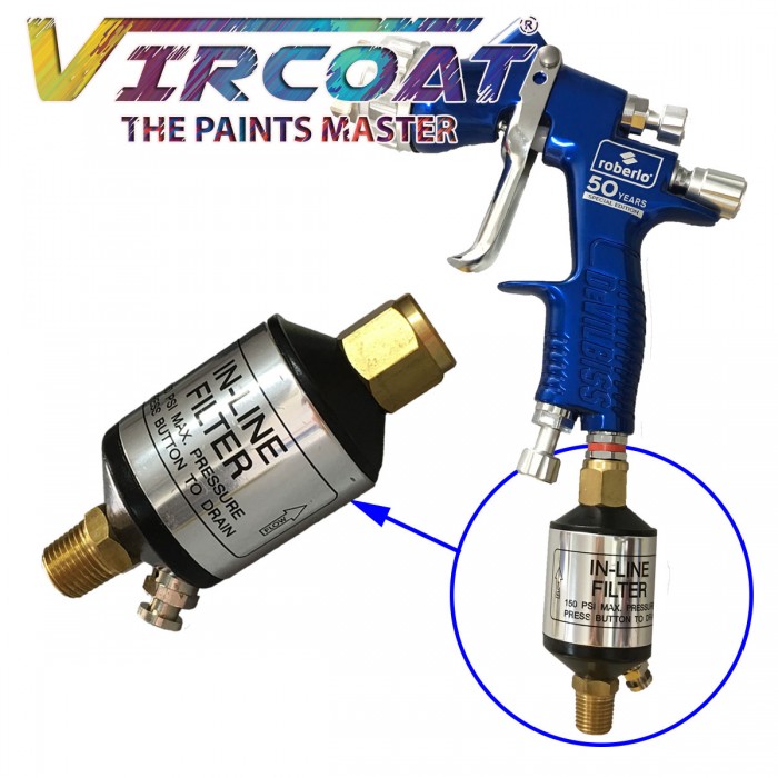 Spray Gun MF84 Mini INLINE Air, Oil, Water Separator Filter
