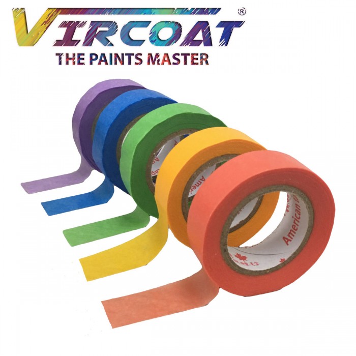 Multi Purpose Heat Resistant, Low Tack DIY Painters Crepe Paper Masking