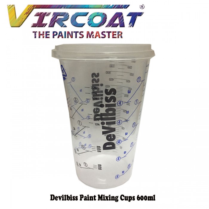 Devilbiss, mixing cup, Calibrated Graduated Paint Mixing Cup, paint