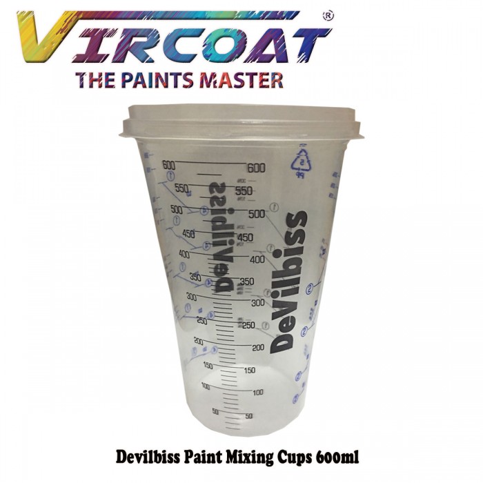 Devilbiss, mixing cup, Calibrated Graduated Paint Mixing Cup, paint