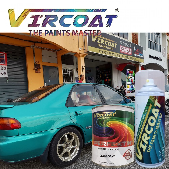 automotive paint, car paint, crystal, vircoat, basecoat, light turquoise