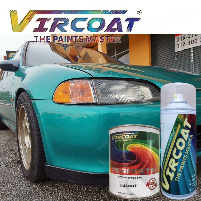 automotive paint, car paint, crystal, vircoat, basecoat, light turquoise
