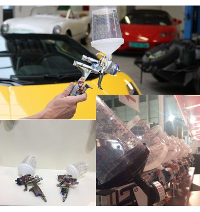 Sata Jet Spray Gun 600ml Plastic Cup QCC, SATA spray gun reusable cup ...