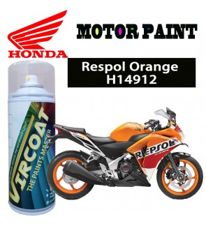 Honda EX5 Motor VIRCOAT Aerosol Spray 2K Paint/ Car Body Motor Sport Rim Touch Up Paint- Respol Orange