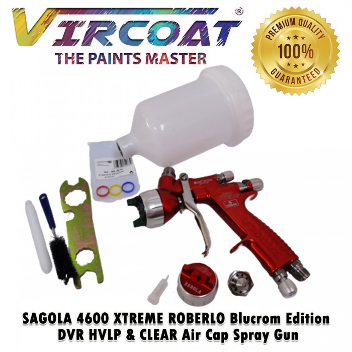 SAGOLA, EXTREME 4600, ROBERLO, BLUCROM, DVR HVLP AIR CAP, CLEAR