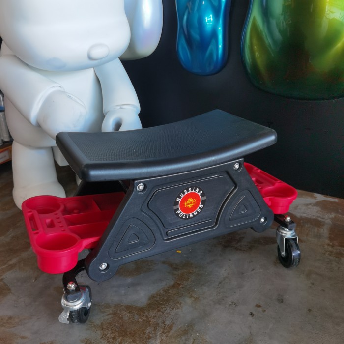 detailing cart, detailing seat, storage for car wash, Mechanic Stool