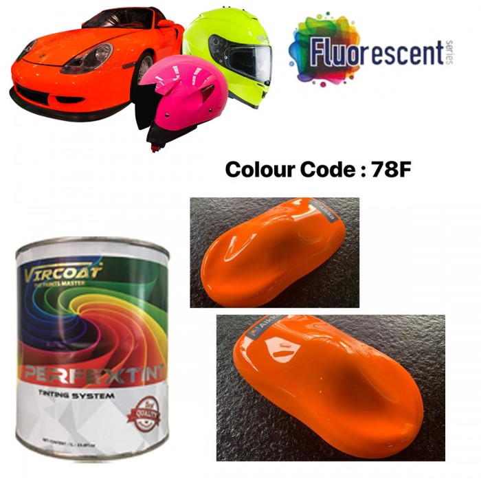 VIRCOAT AUTOMOTIVE PAINT/ BASECOAT FLUORESCENT COLOR 1Ltr