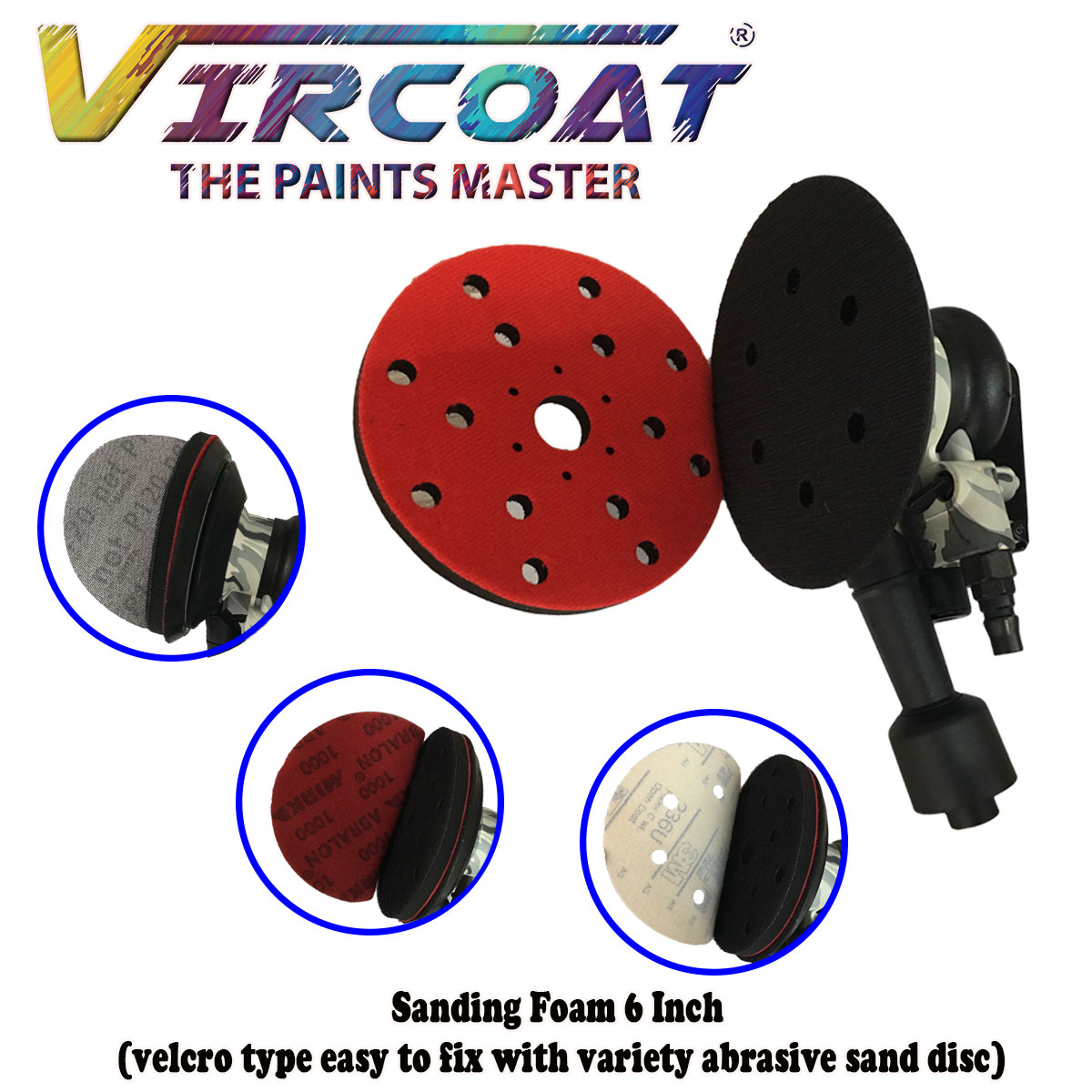 power sander support, sanding foam, sand disc foam, sanding sponge