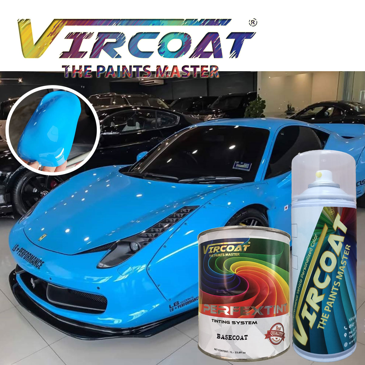 automotive paint, car paint, crystal, vircoat, basecoat, motor paint