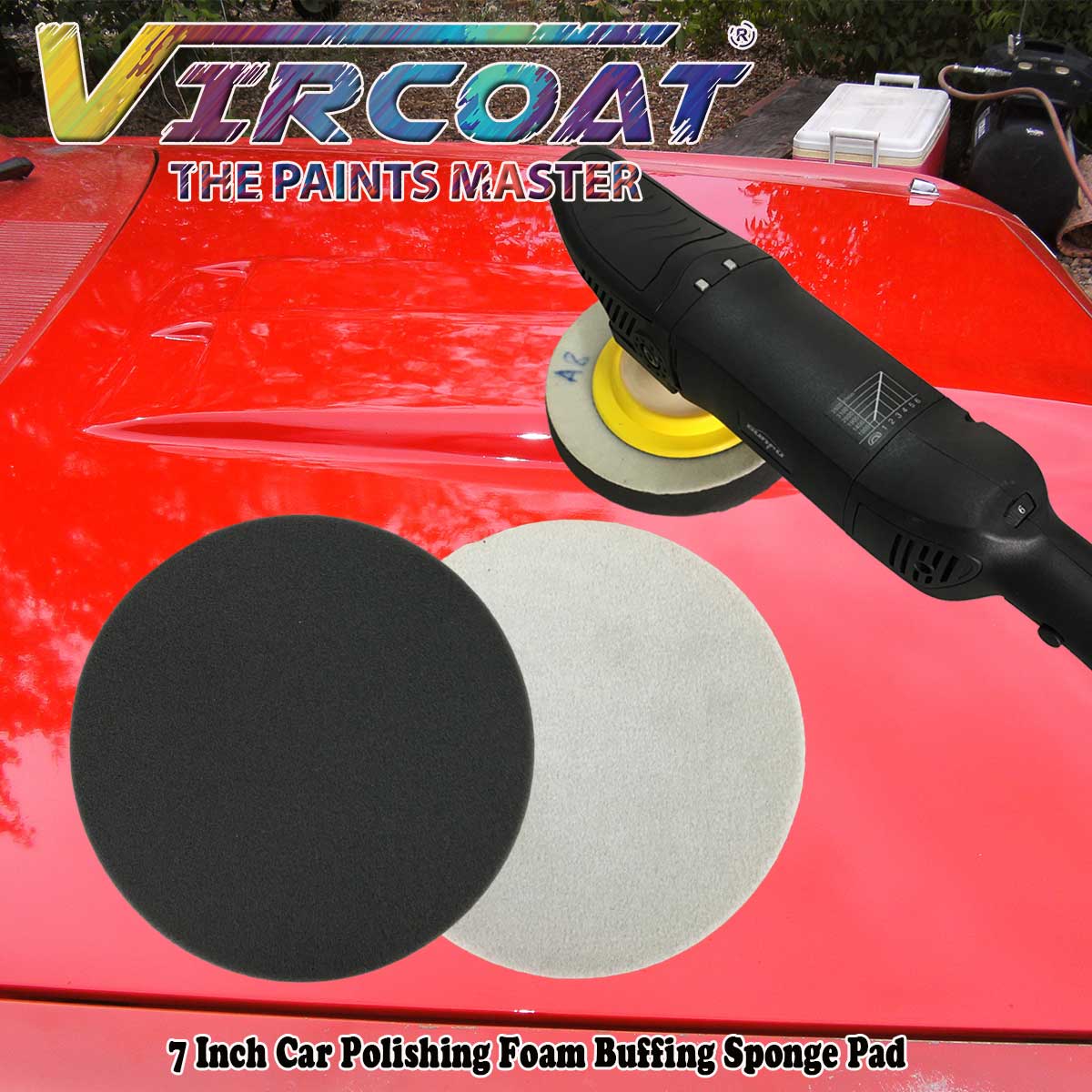 7 Inch Car Polishing Foam Buffing Sponge Pad