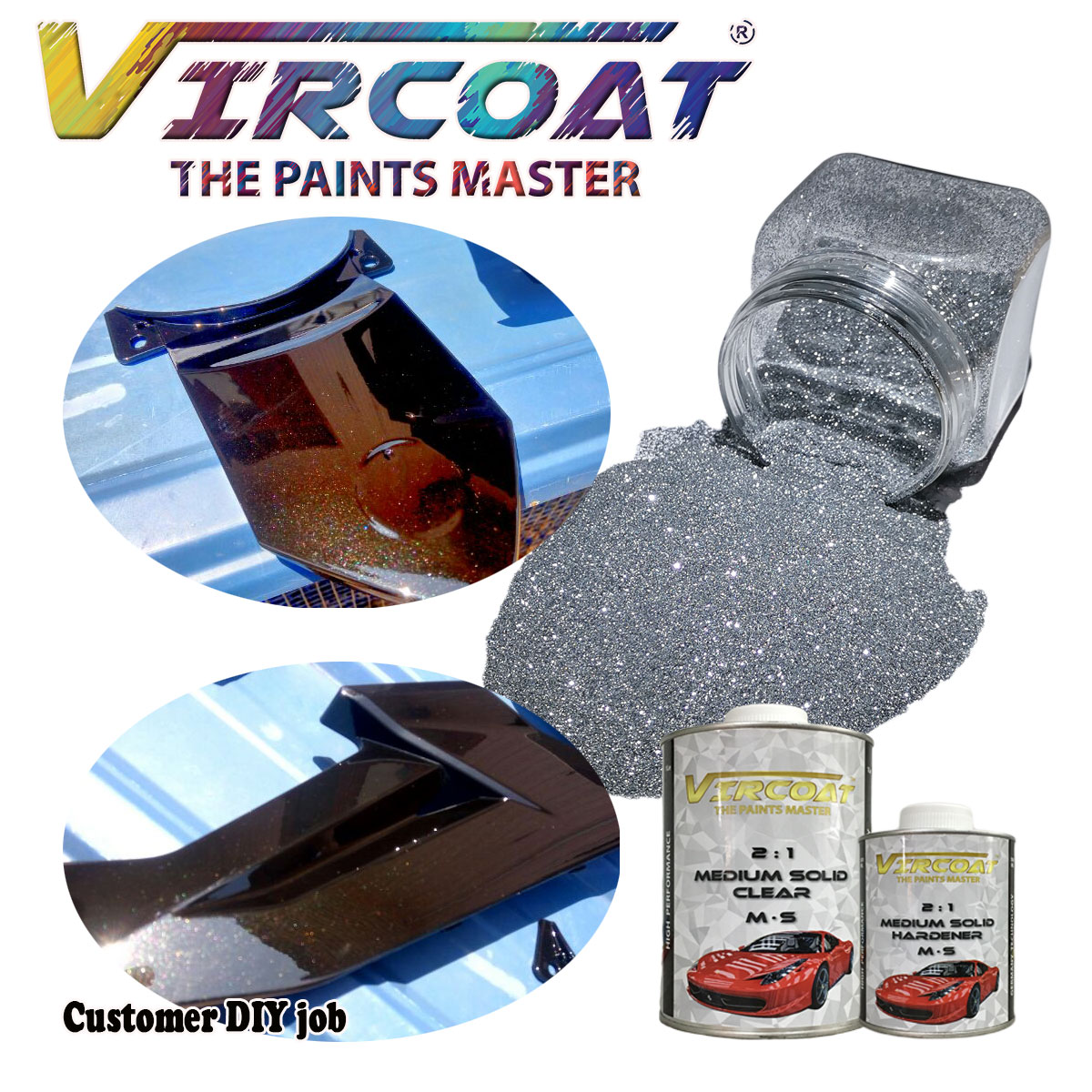 meteor flake, car paint flake, car body metal flake, paint additive