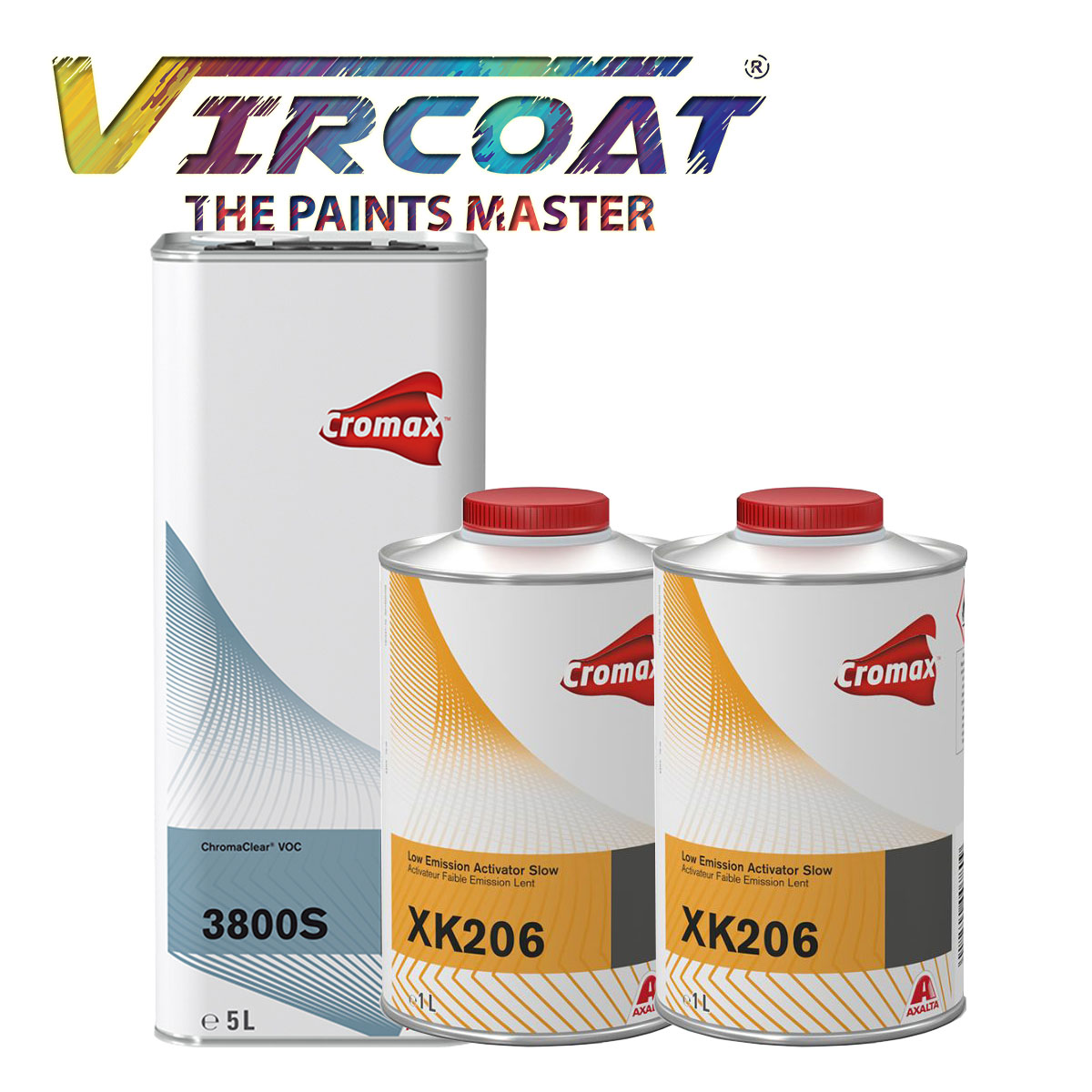 CROMAX, AUTOREFINSHING, LAQUER, CLEAR COAT, 2K CLEAR, 3800S, XK206