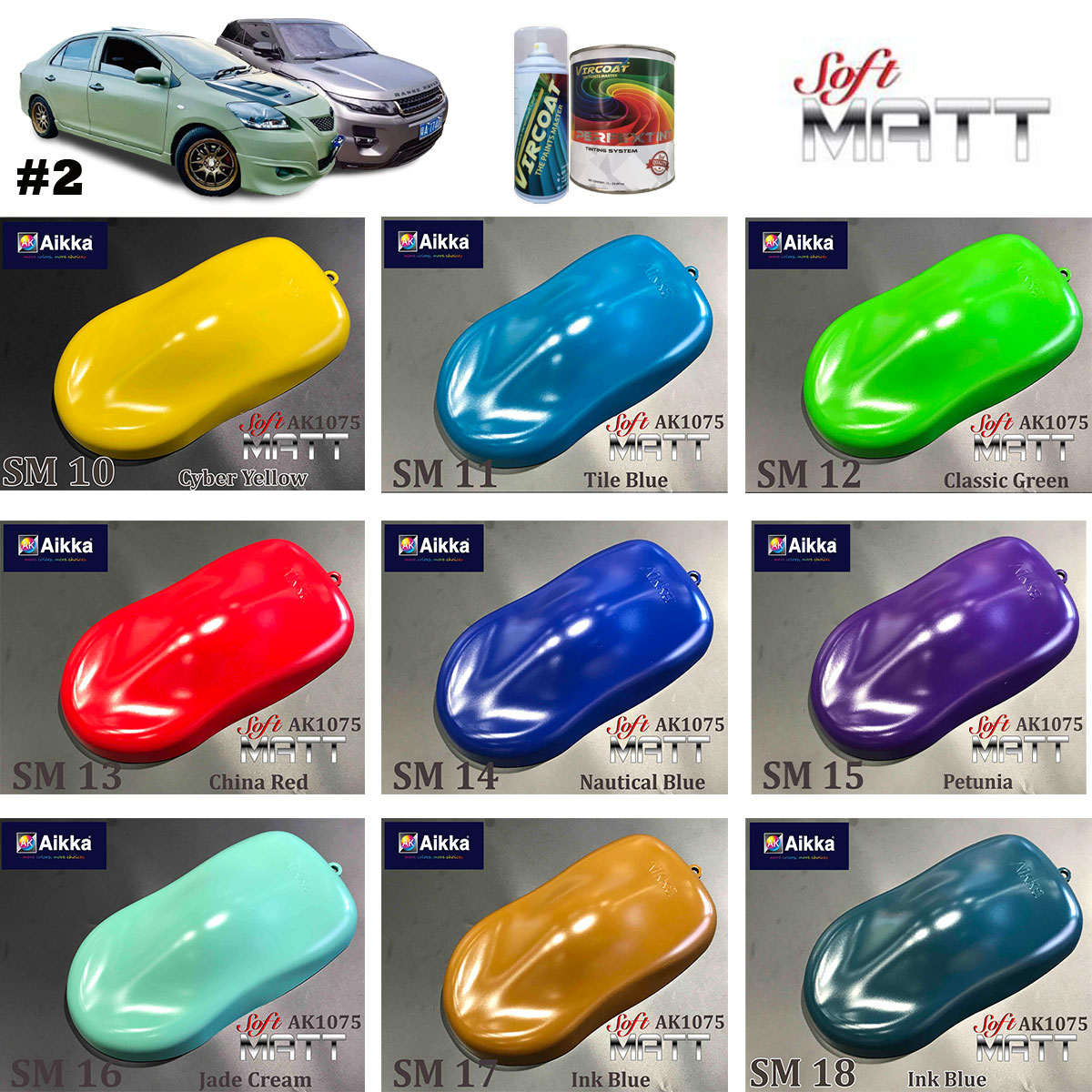 AIKKA, PEARL PAINT, PEARLIZED COLOR, VIRCOAT, automotive paint, car