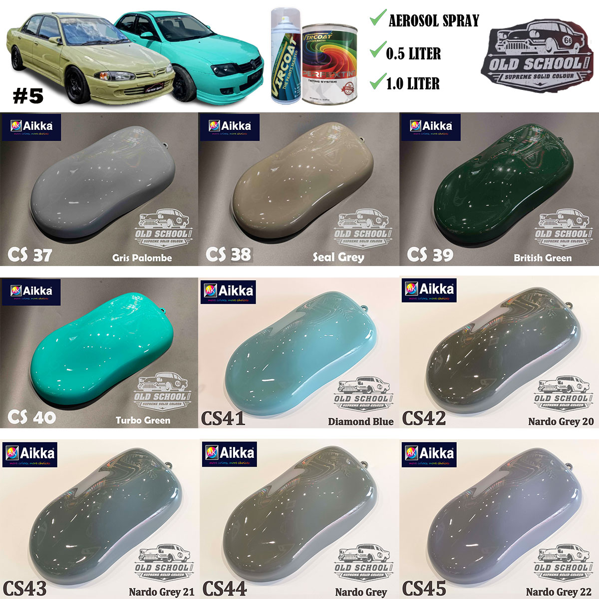 AIKKA, PEARL PAINT, PEARLIZED COLOR, VIRCOAT, automotive paint, car